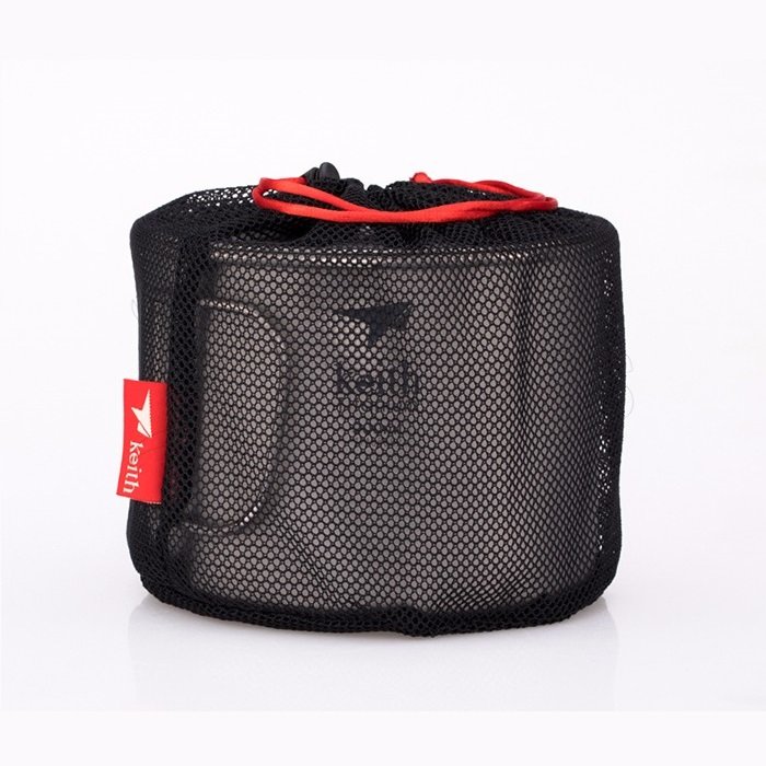 Mug en titane Keith avec couvercle 900ml