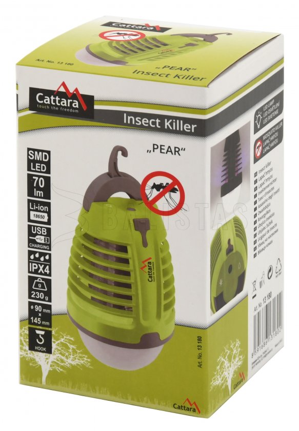 USB zaklamp en insectenvanger Cattara Pear
