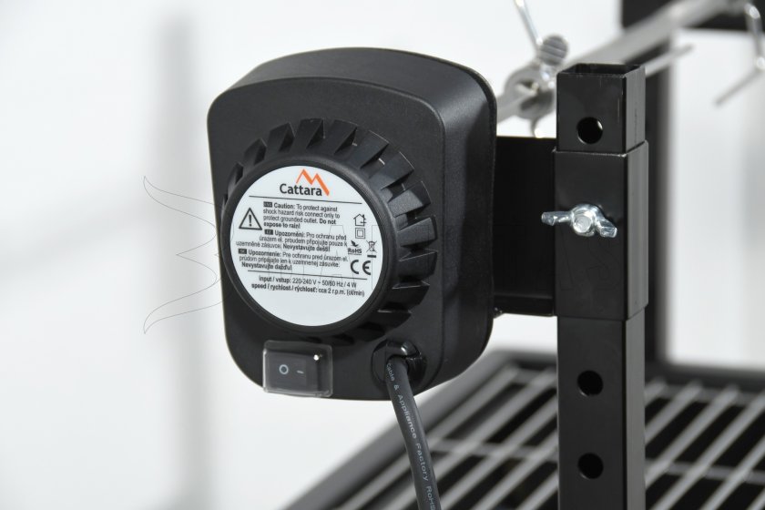Gril Cattara Barbeque avec broche rotative