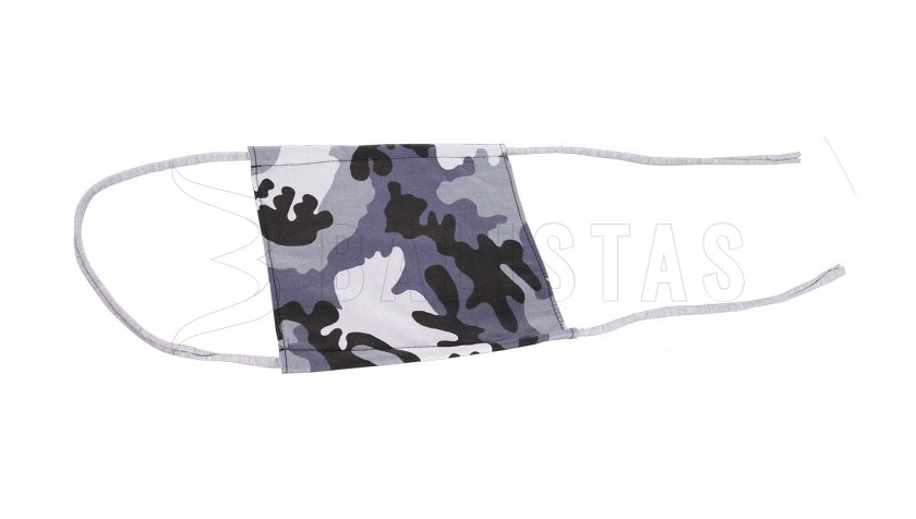 Mondkapje katoen winter Camo vierkant
