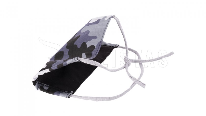 Mondkapje katoen winter Camo vierkant
