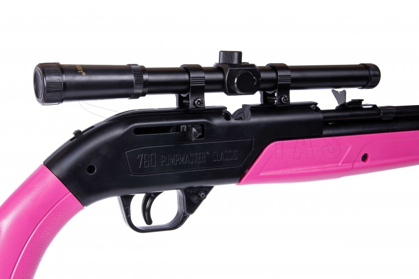 Carabine à air comprimé Crosman Pumpmaster 760 SET 4,5mm rose