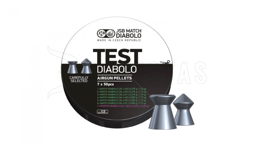 Diabolo JSB Match Test Light Weight 4,5mm 350pcs