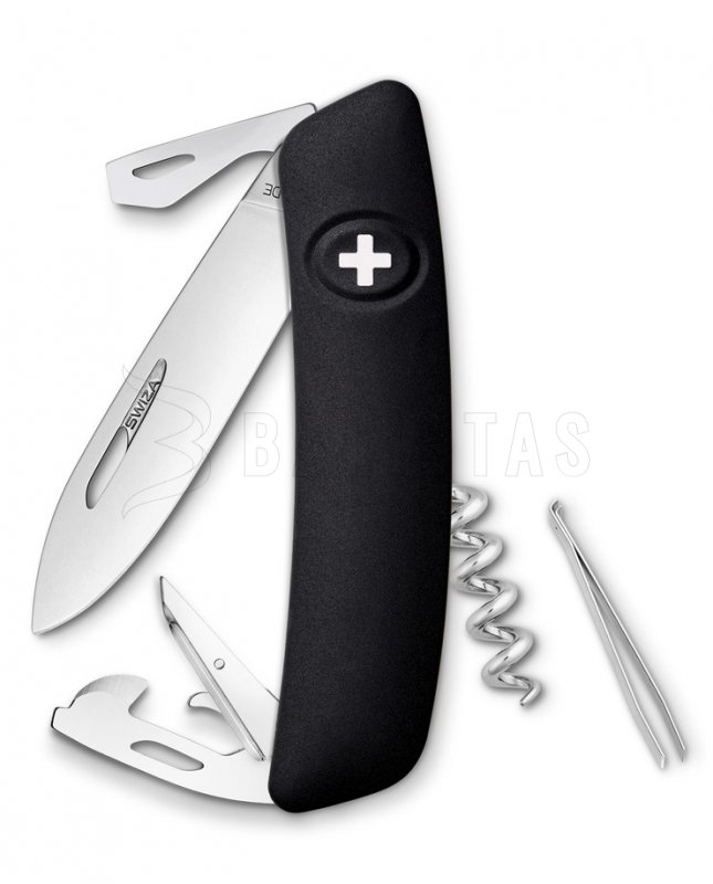 Couteau de poche suisse Swiza D03 noir