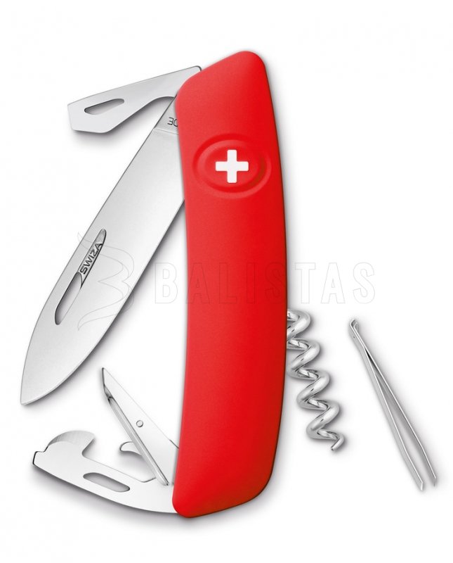 Couteau de poche suisse Swiza D03 rouge