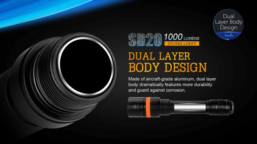 Lampe de plongée LED Fenix SD20