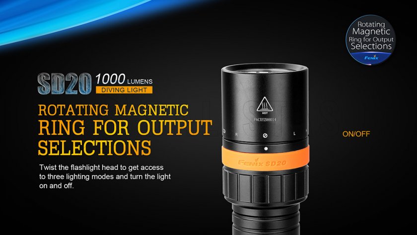 Lampe de plongée LED Fenix SD20