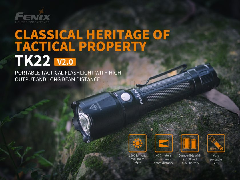 Lampe tactique Fenix TK22 V2.0