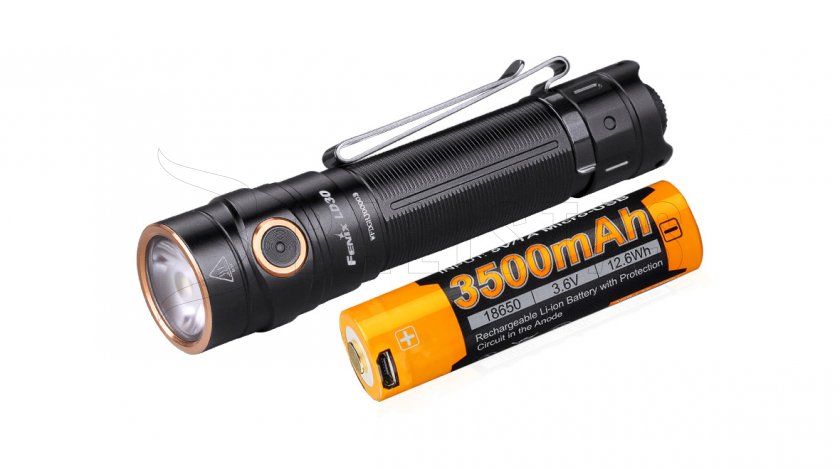 Zaklamp Fenix LD30 + USB-accu 3500 mAh