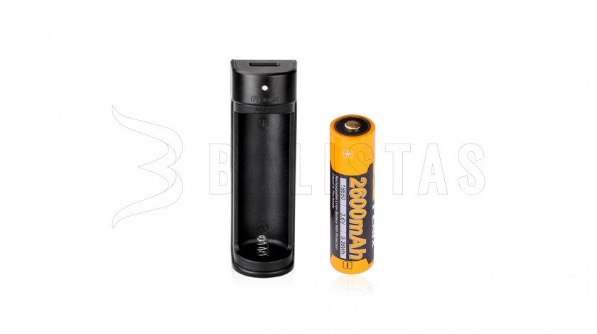 USB-oplader Fenix ARE-X1 + 18650 (2600 mAh)