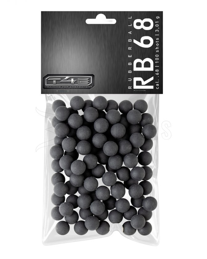 Kogeltjes T4E Rubber Ball RB Prac-Series .68 polymer 100st
