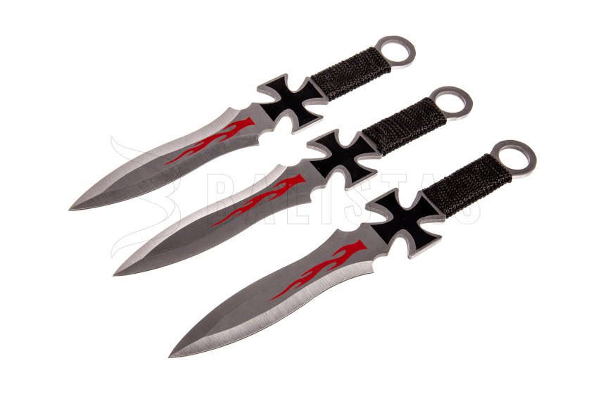 Set de couteaux de lancer Kandar kříž (333)
