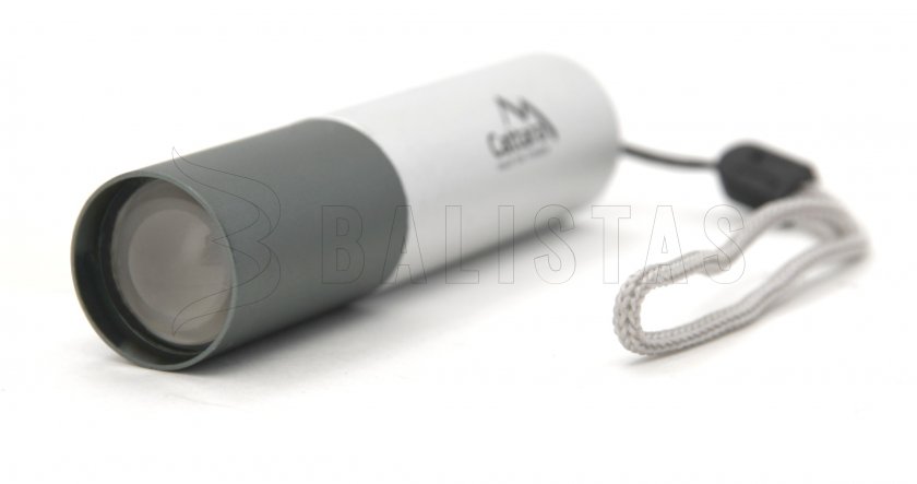 Lampe de poche LED Cattara 120lm ZOOM rechargeable SILVER