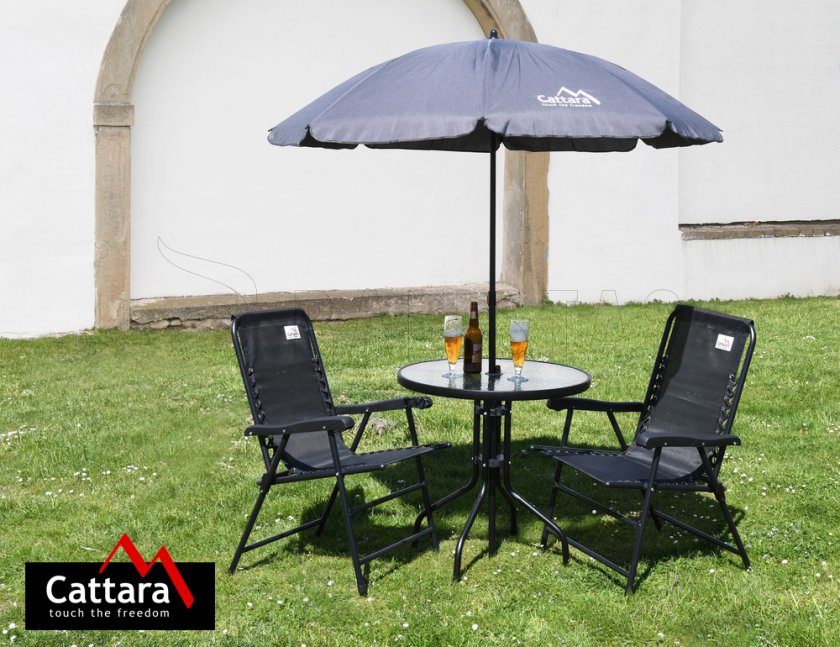 Parasol pliant TERST 180cm gris