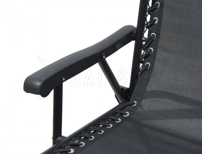 Chaise de jardin pliante TERST noire