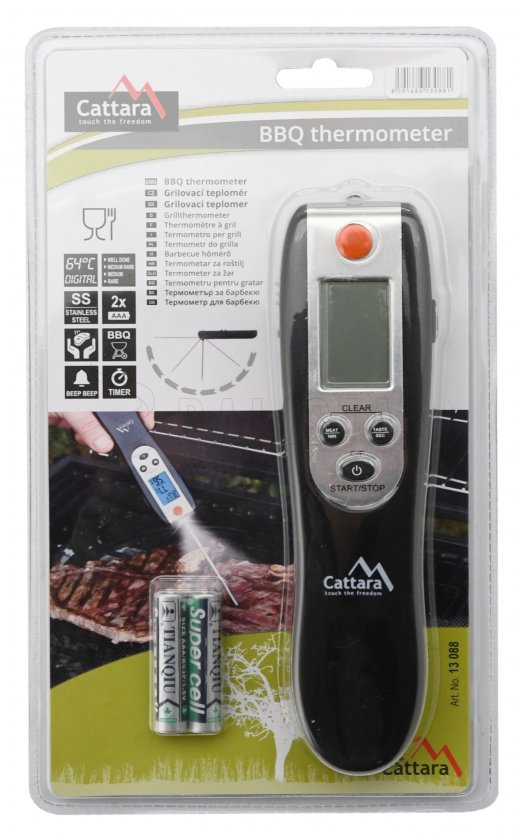 Thermomètre de grillade numérique pliant