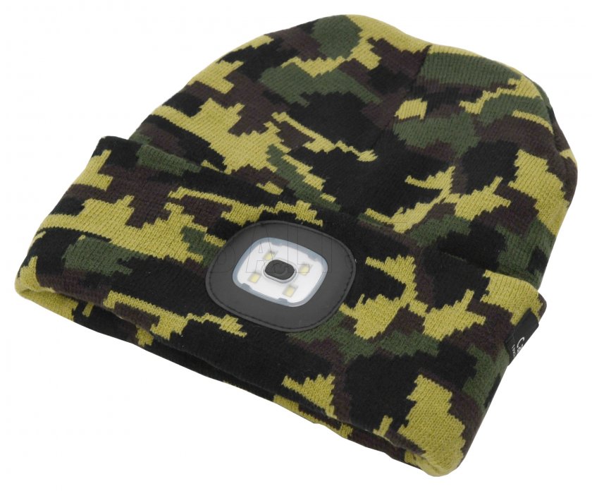 Casquette ARMY avec lampe LED, rechargeable USB