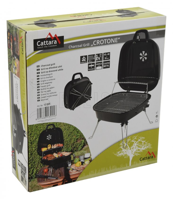 Houtskoolgrill CROTONE opvouwbaar