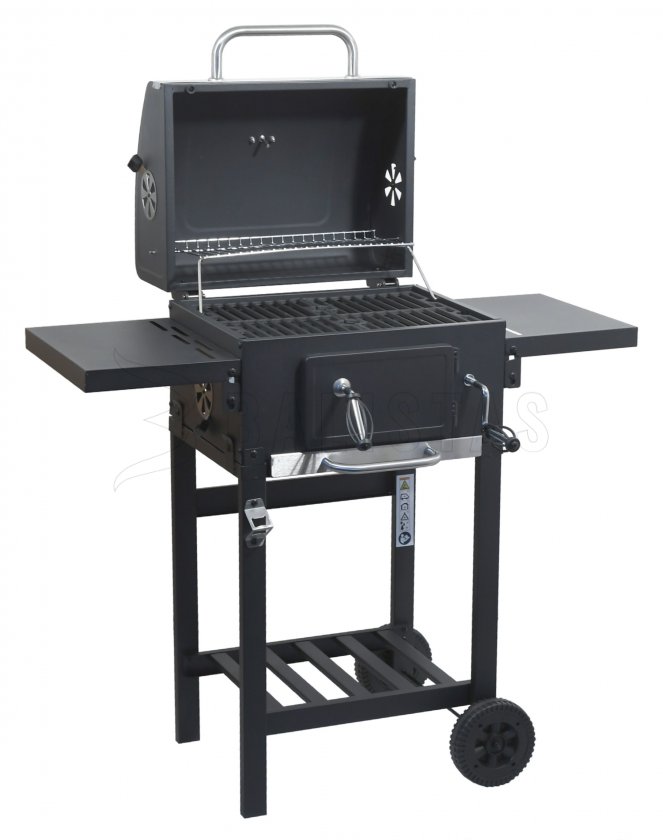 Gril au charbon de bois ROYAL PARTNER grille en fonte