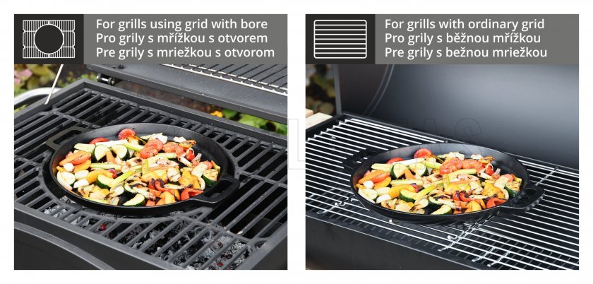 Grillpan rond LITINA (voor grills ROYAL CLASSIC en ROYAL GRANDE)