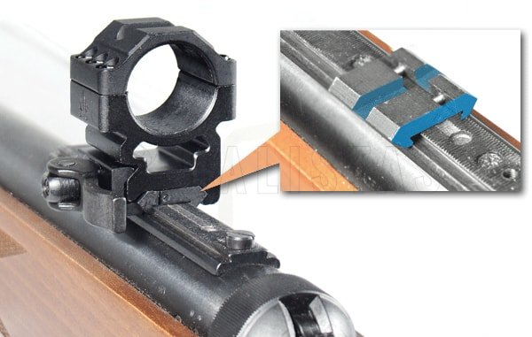 Adapter montage-rail 11mm naar 22mm Leapers