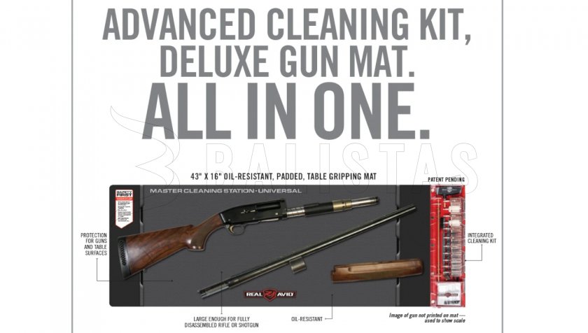 Reinigingsset met mat Real Avid Master Cleaning Station Universal Gun