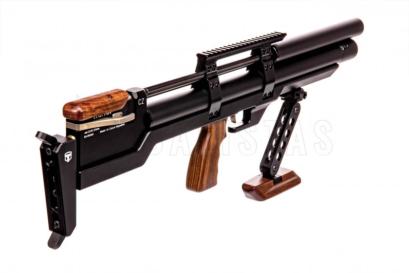 Crosse tactique Taipan Veteran avec appui‑joue et foregrip court et long