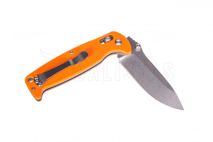 Vouwmes Ganzo G7412 oranje met fluit