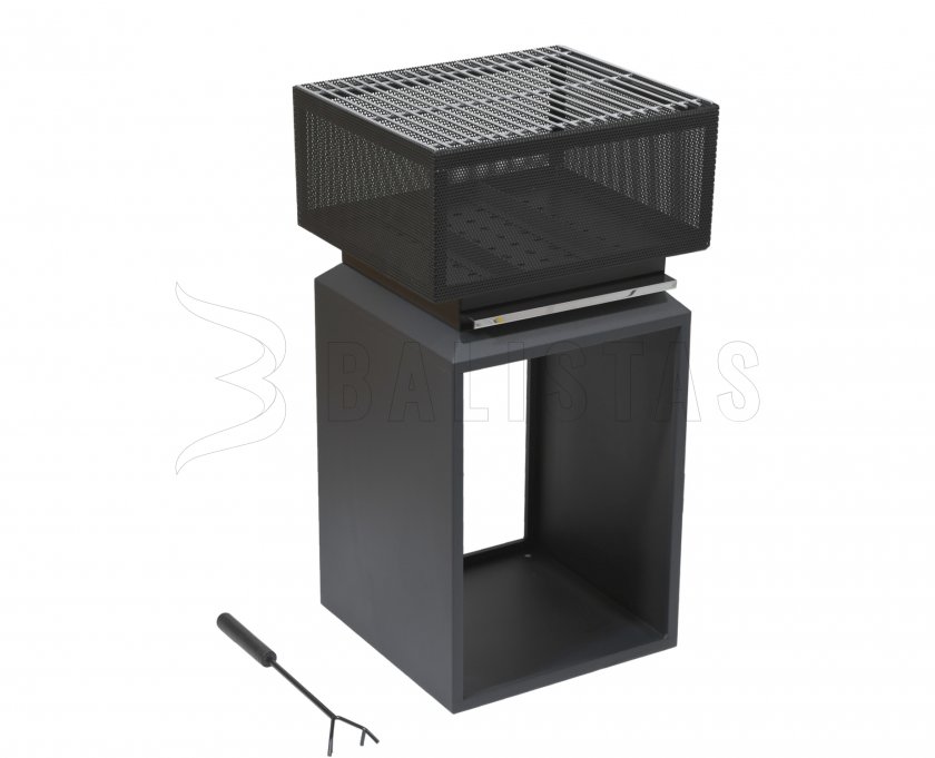 Brasero CUBE avec grille 74cm