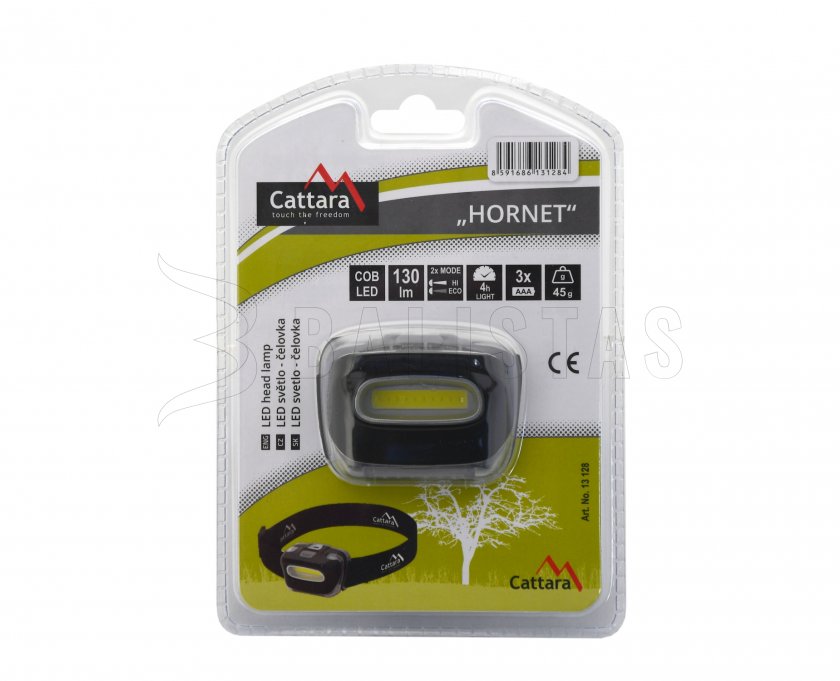 Lampe frontale Cattara HORNET 130lm COB 3xAAA
