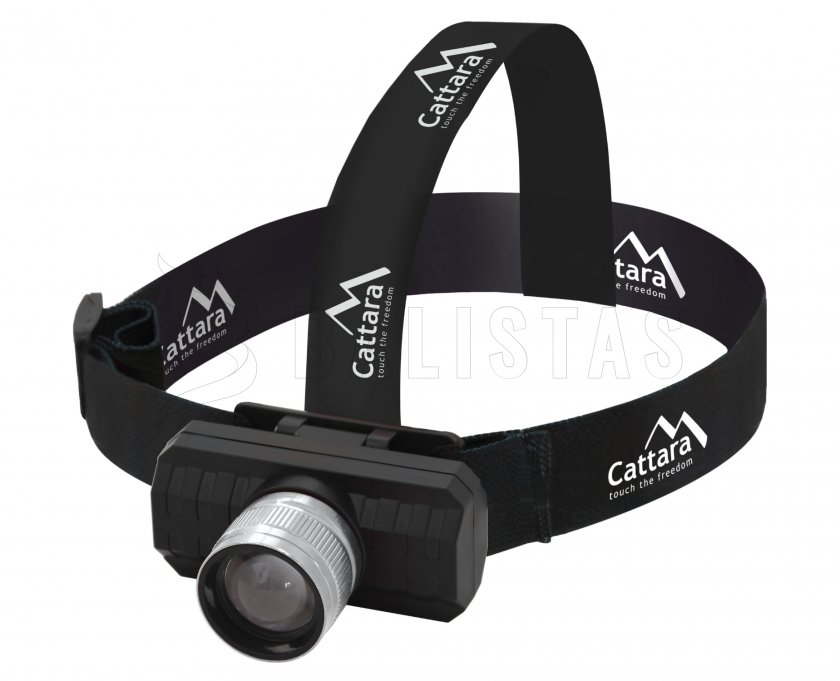 Lampe frontale Cattara SCORPION 90lm XPE ZOOM rechargeable