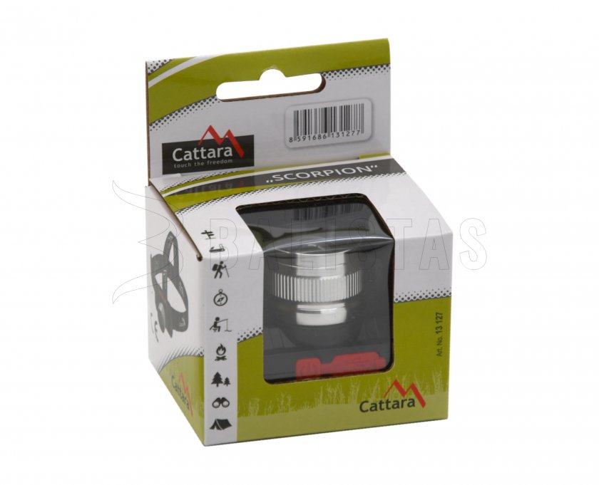 Lampe frontale Cattara SCORPION 90lm XPE ZOOM rechargeable