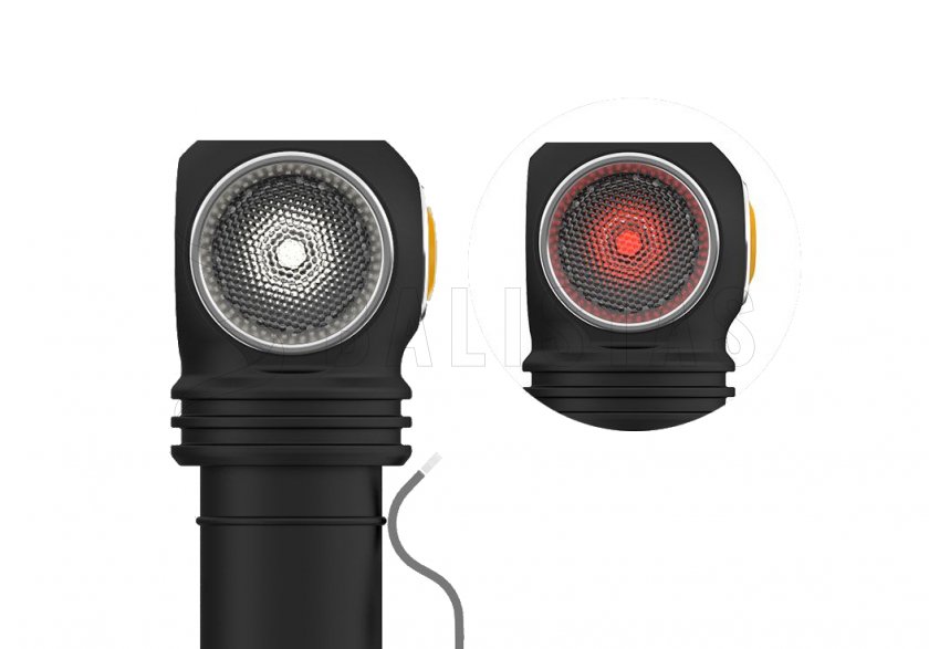 Multifunctionele zaklamp Armytek Wizard C2 WR USB wit en rood licht