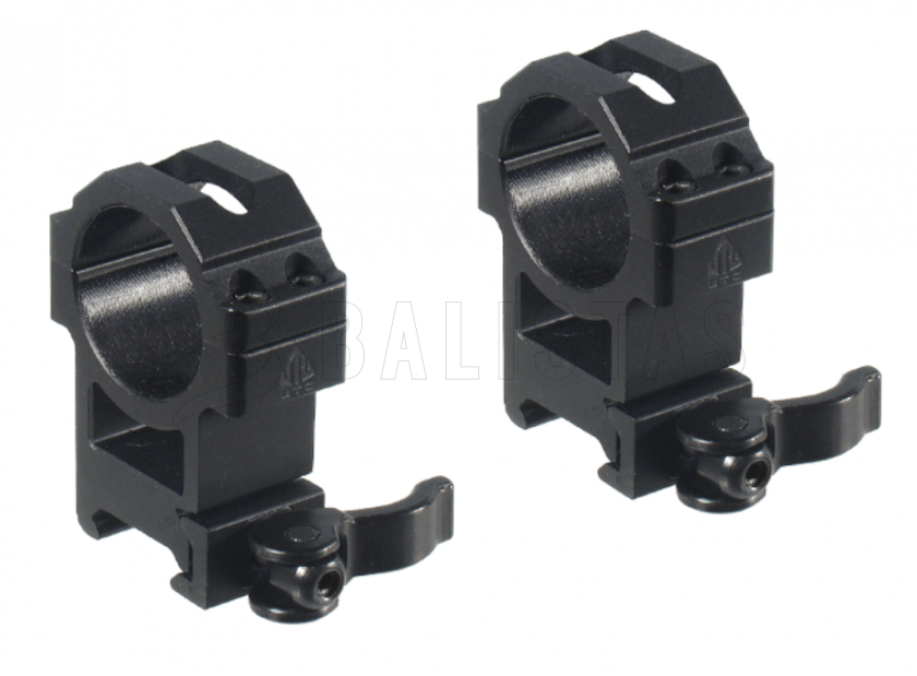 Montáž UTG Max Strength QD Lock 30mm/22mm hoog