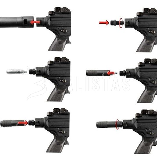 Adapter voor CO2 12g Sig Sauer MPX/MCX