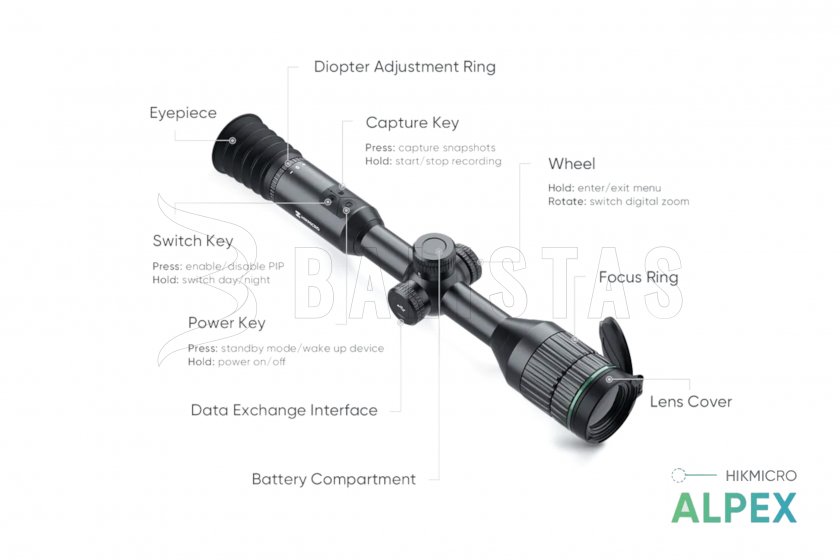 Vision nocturne Hikmicro ALPEX A50T 850nm