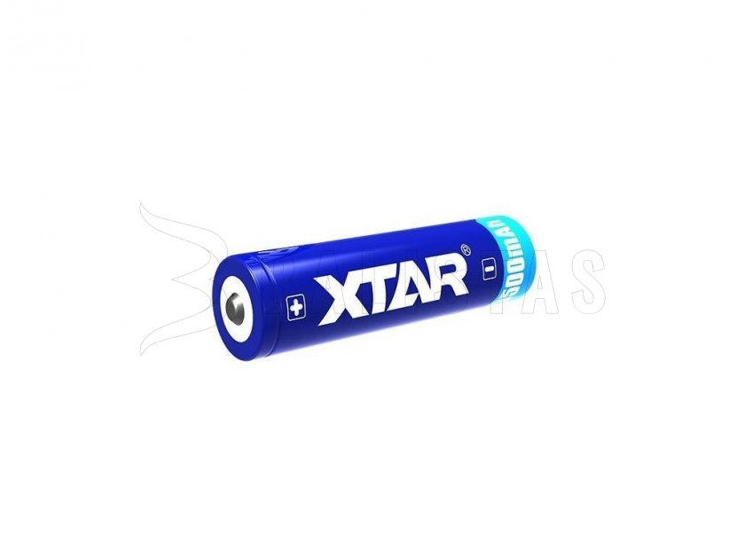 Batterie protégée Xtar 18650, 3500mAh Li-Ion, 3,7V