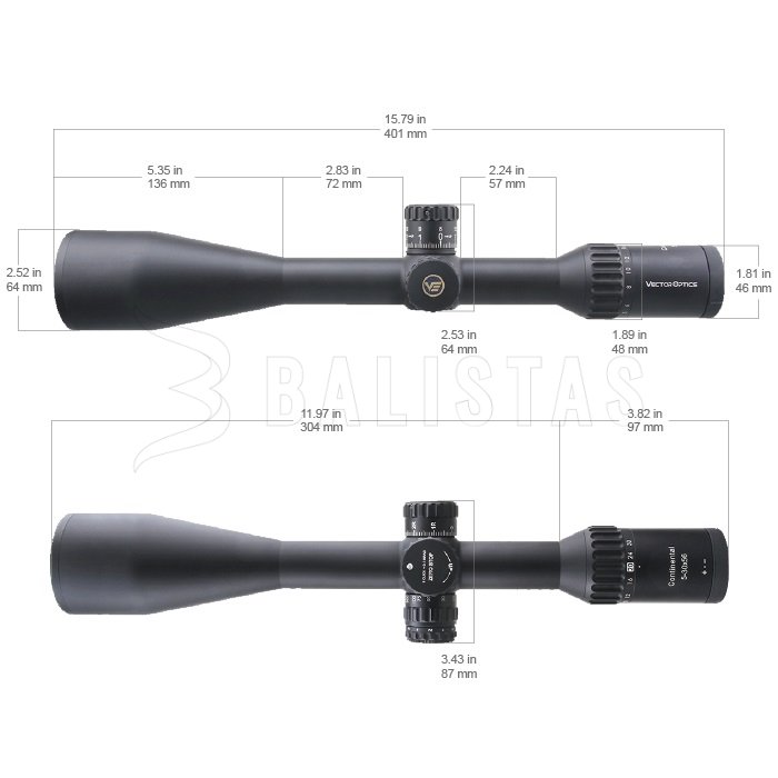Richtkijker Vector Optics Continental x6 5-30X56 Tactical SFP ARI VCT-20A MRAD