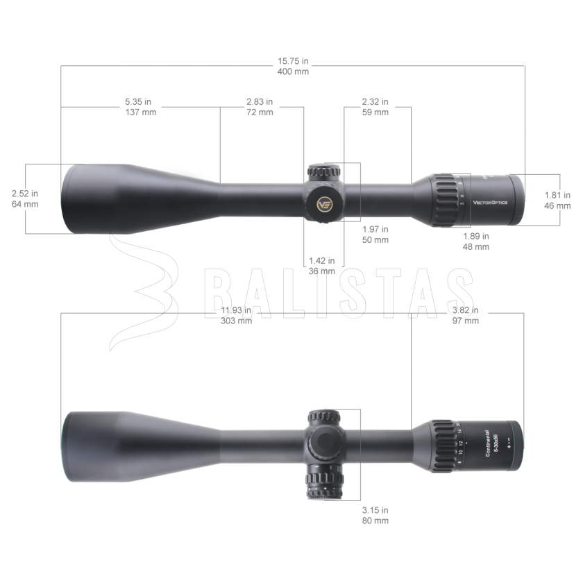 Lunette de visée Vector Optics Continental x6 5-30X56 SFP VECON-CDM MOA