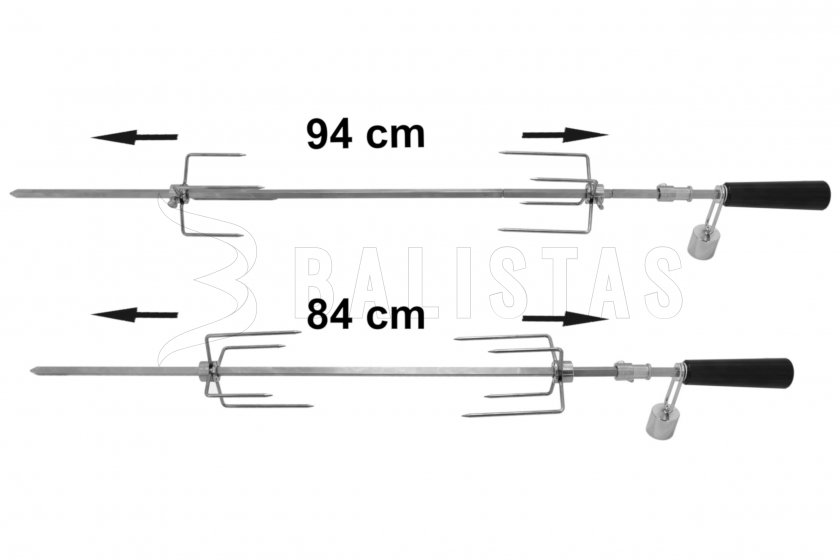Brochette de gril Cattara UNI 84/94cm 230V