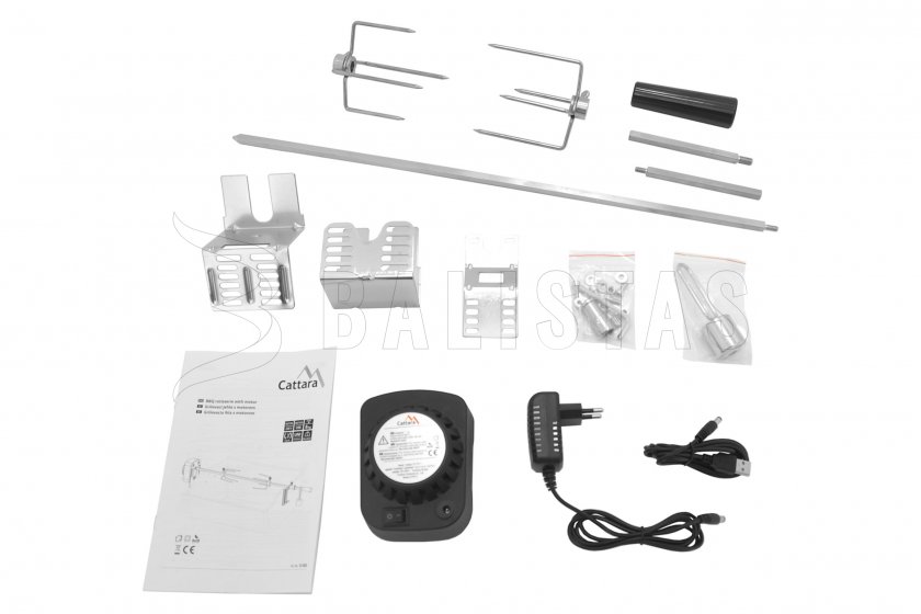 Brochette de gril Cattara UNI 84/94cm 230V