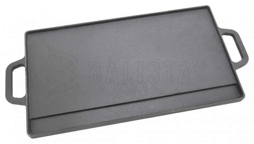 Grillplaat dubbelzijdig 50x23x1,4cm