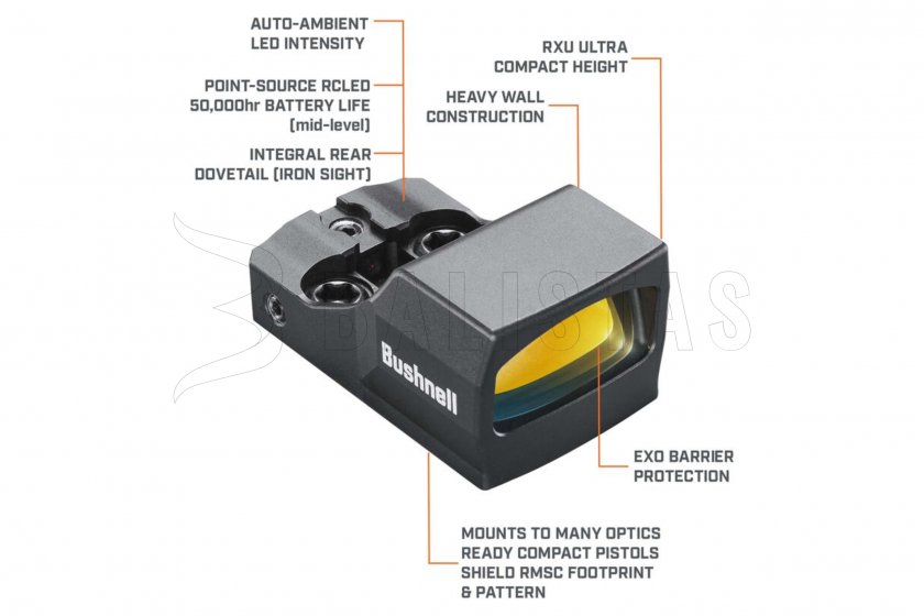 Collimateur Bushnell RXU-200 1x21 reflex noir