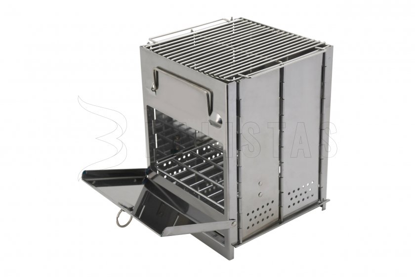 Gril réchaud à bois cube pliable