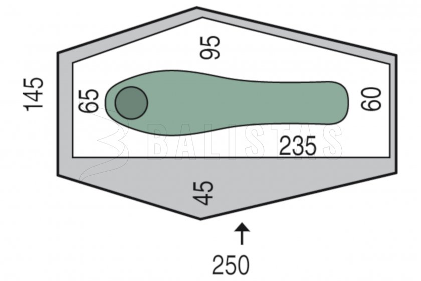 Tente Pinguin Echo 1 DAC Vert