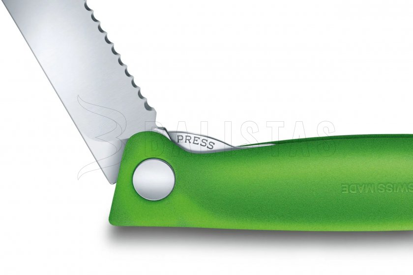 Opvouwmes voor groenten Victorinox kartelmes Groen