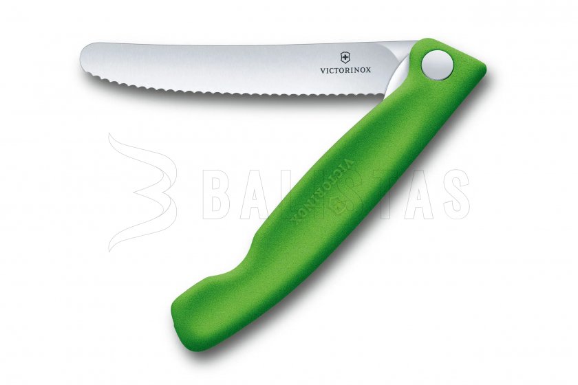 Opvouwmes voor groenten Victorinox kartelmes Groen
