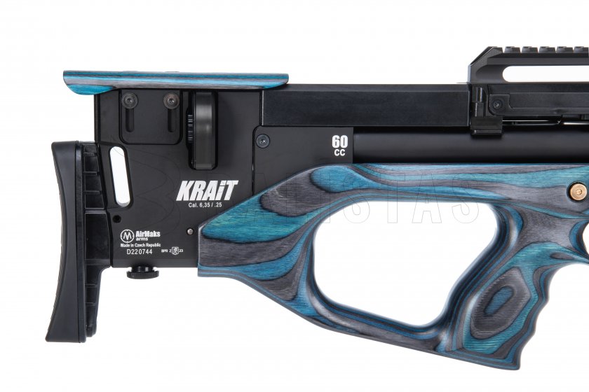 Carabine à air comprimé AirMaks Krait WX 6,35mm Blue Lamino