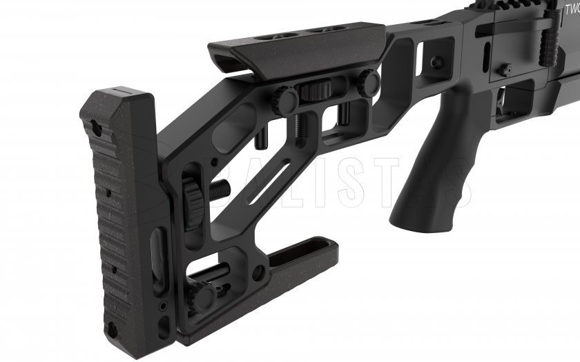 Carabine à air comprimé EPIC TWO 4,5mm, CZ 550mm, CFB, Arca-Swiss L, crosse pliante
