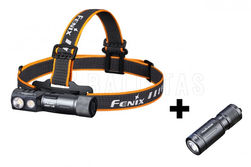 Set lampe frontale Fenix HM71R et lampe Fenix E02R